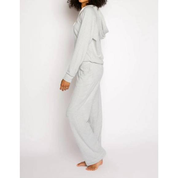 NEW PJ SALVAGE live life gratefully pant in light grey - Picture 3 of 4